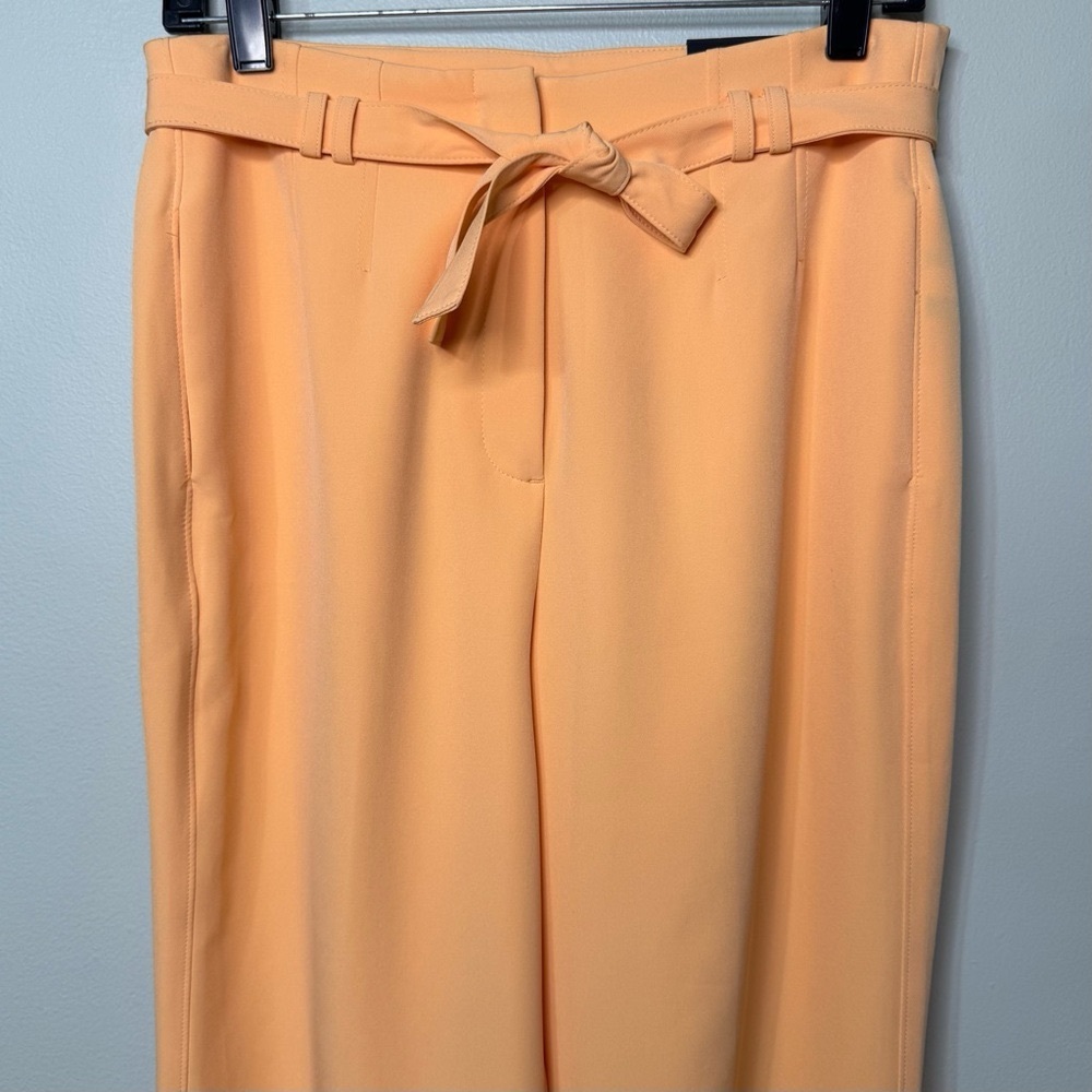 White House Black Market Belted Tapered Ankle Fluid Pant Dress Pants Size 4 NWT - Picture 7 of 16